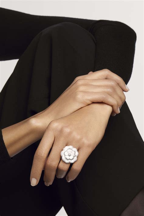 bague chanel camelia diamant|Chanel diamond pendant.